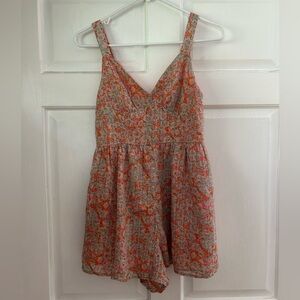 Floral Sleeveless Romper